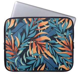 Funda Para Portátil Resumen de un patrón tropical sin fisuras con un p