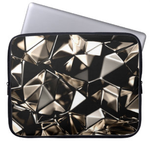 Funda Para Portátil Resumen del fondo de cristal del triángulo.