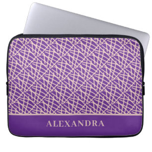 Funda Para Portátil Resumen elegante púrpura