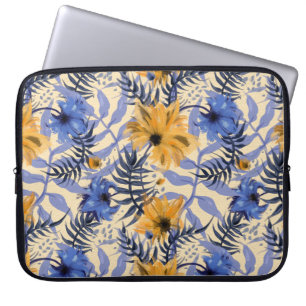 Funda Para Portátil Resumen Floral: acuarela patrón moderno