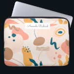 Funda Para Portátil Resumen geométrico abstracto mínimo moderno pastel<br><div class="desc">Resumen geométrico abstracto mínimo moderno pastel</div>