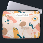 Funda Para Portátil Resumen geométrico abstracto mínimo moderno pastel<br><div class="desc">Resumen geométrico abstracto mínimo moderno pastel</div>