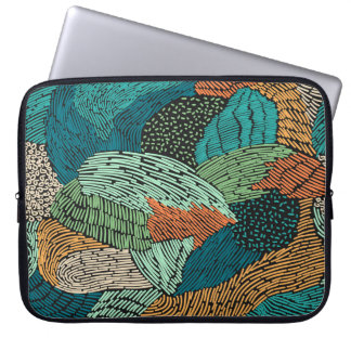 Funda Para Portátil Resumen Grunge: Diseño De Patrones Sin Marea.
