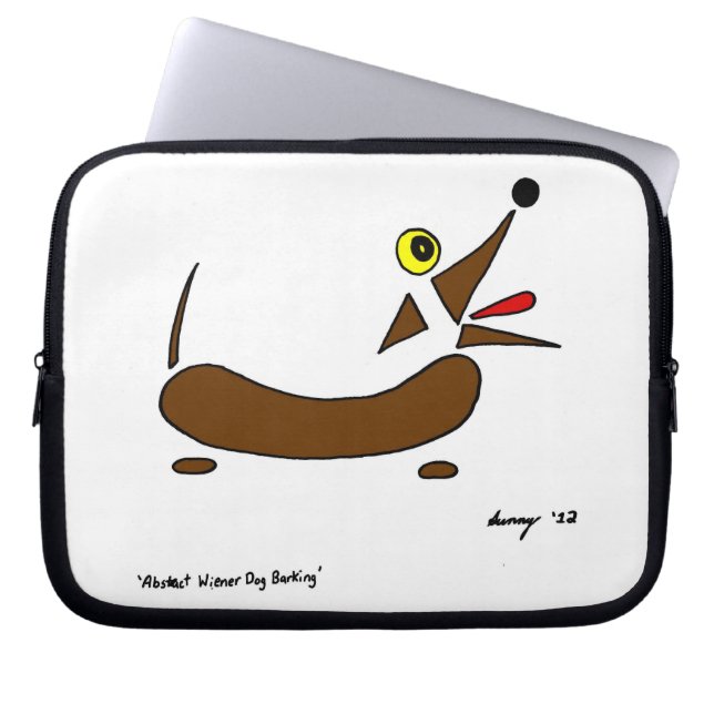 Funda Para Portátil Resumen Manga de la laptop Wiener Dog (Frente)