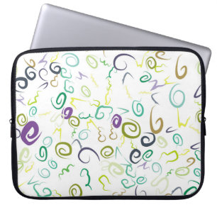 Funda Para Portátil Resumen manual de patrones sin fisuras, abstracto,