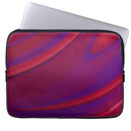 Funda Para Portátil Resumen moderno Minimalista Red Purple Swirl