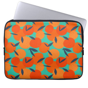 Funda Para Portátil Resumen Naranja Patrón de fruta