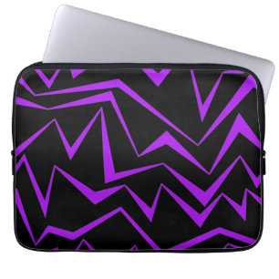 Funda Para Portátil Resumen, negrita, patrón de zigzag geométrico vibr