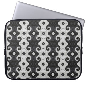 Funda Para Portátil Resumen Patrón de curvas oculares de diamante
