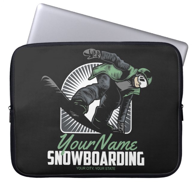 Funda Para Portátil Retirada personalizada de snowboard (Frente)