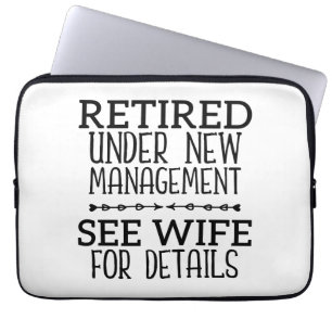 Funda Para Portátil Retirado Bajo Nuevo Manejo Consulte A La Esposa Pa