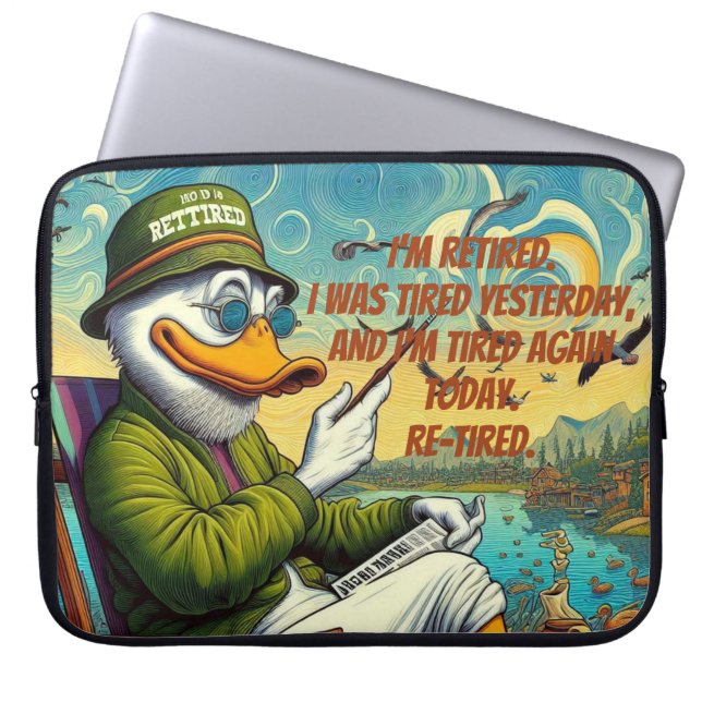 Funda Para Portátil Retirado y Relajado (Frente)