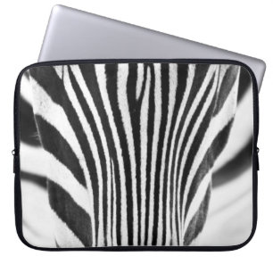 Funda Para Portátil Retrato artístico en blanco y negro de un zeb