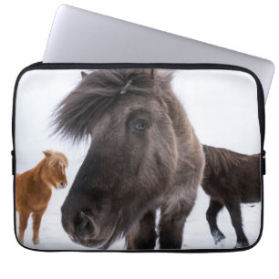 Funda Para Portátil Retrato de caballo islandés, Islandia