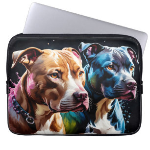 Funda Para Portátil Retrato de Dos Toros de Pozo