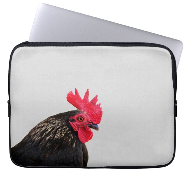 Funda Para Portátil Retrato de gallo (Frente)