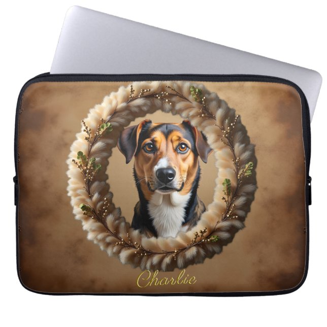 Funda Para Portátil Retrato de Mascota Personalizado – Simplemente Sub (Frente)