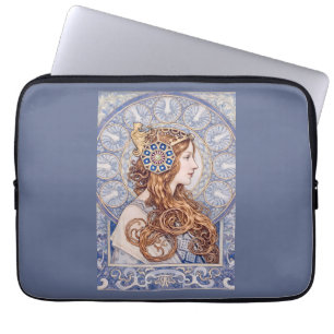 Funda Para Portátil Retrato de Reina Art Nouveau