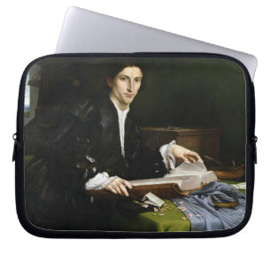 Funda Para Portátil Retrato de un caballero en su estudio, 1528-30