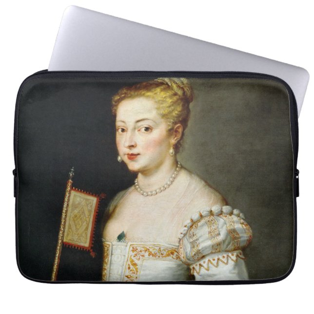 Funda Para Portátil Retrato de una dama de Paul Rubens (Frente)