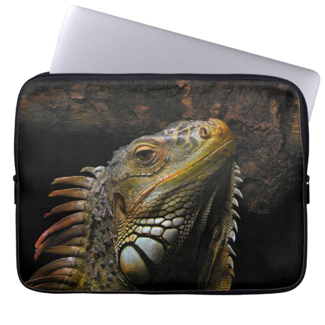 Funda Para Portátil Retrato de una iguana (Frente)