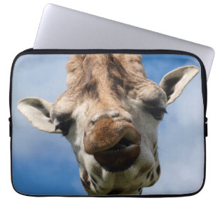 Funda Para Portátil Retrato divertido de la jirafa