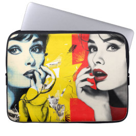 Funda Para Portátil Retrato doble de arte pop