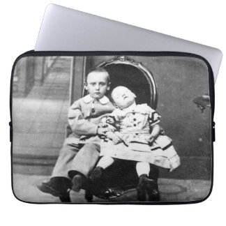 Funda Para Portátil Retrato inquietante de hermanos antiguos