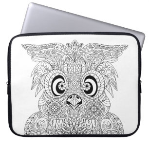 Funda Para Portátil Retrato inspirado del búho