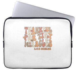 Funda Para Portátil Retro Agradecido Por Los Pequeños Milagros Labo De