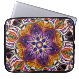 Funda Para Portátil Retro Boho Bohemie Hippie Trippy Rosette Mandala