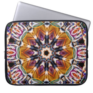 Funda Para Portátil Retro Boho Bohemie Hippie Trippy Rosette Mandala