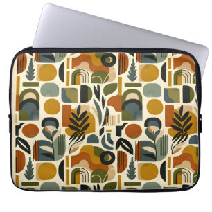 Funda Para Portátil Retro Botanica Geometrica