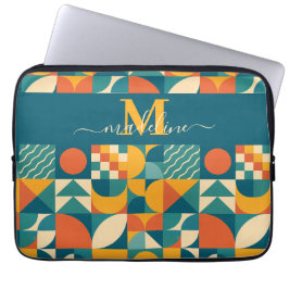 Funda Para Portátil Retro Geométrico Personalizado