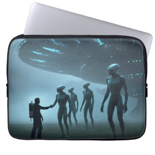 Funda Para Portátil Reunión con extranjeros.
