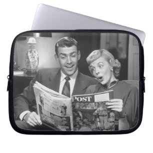 Funda Para Portátil Revista de la lectura de los pares