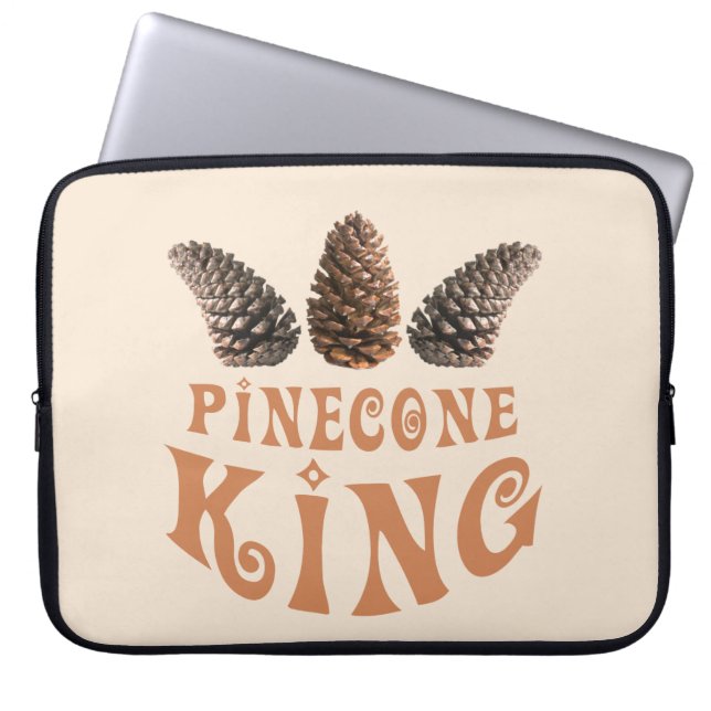 Funda Para Portátil Rey del cono del pino (Frente)