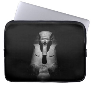 Funda Para Portátil Rey del faraón blanco y negro