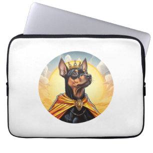 Funda Para Portátil Rey del perro de Pinscher en miniatura