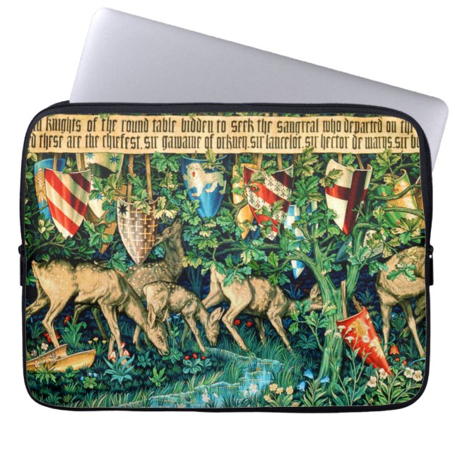 Funda Para Portátil Rey Medieval Arthur William Morris (Frente)
