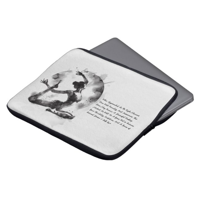 Funda Para Portátil Reyes de yoga de color de agua Reiki de una punta  (Superior anverso)