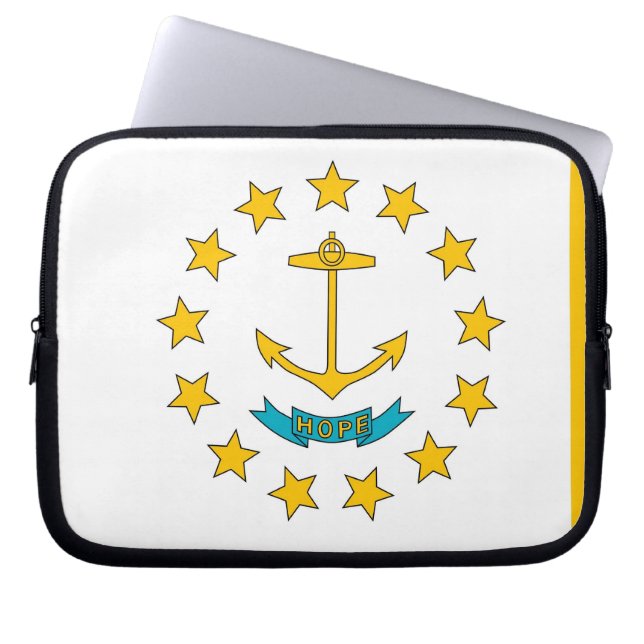 Funda Para Portátil Rhode Island State Flag Laptop Sleeve (Frente)