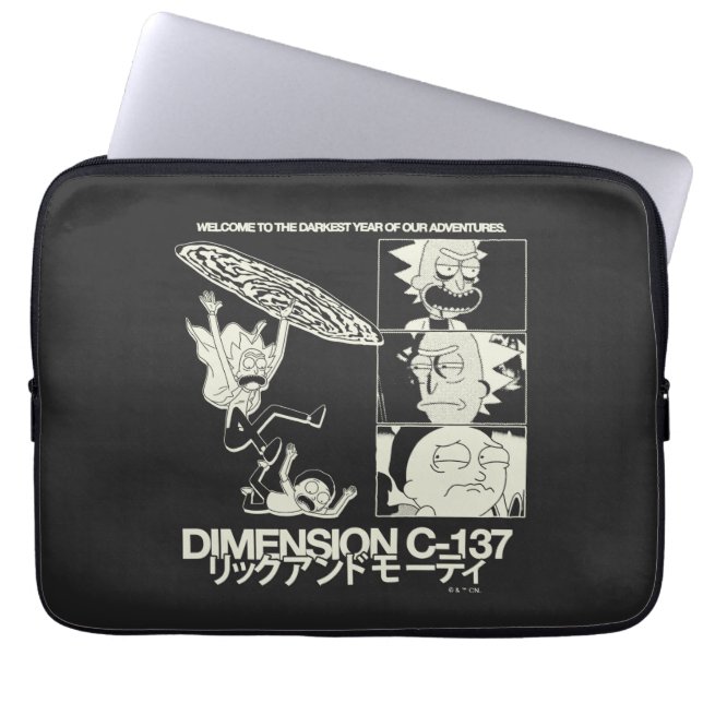 Funda Para Portátil RICK AND MORTY™ | Dimensión C-137 (Frente)
