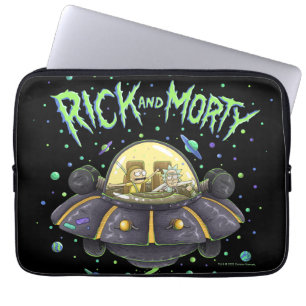 Funda Para Portátil RICK AND MORTY™ Gráfico ilustrado de vuelo espac