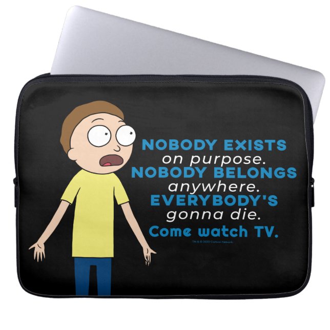 Funda Para Portátil RICK AND MORTY™ | Nadie Existe A Propósito (Frente)