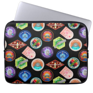 Funda Para Portátil RICK AND MORTY™ Patrón de parches en el espacio