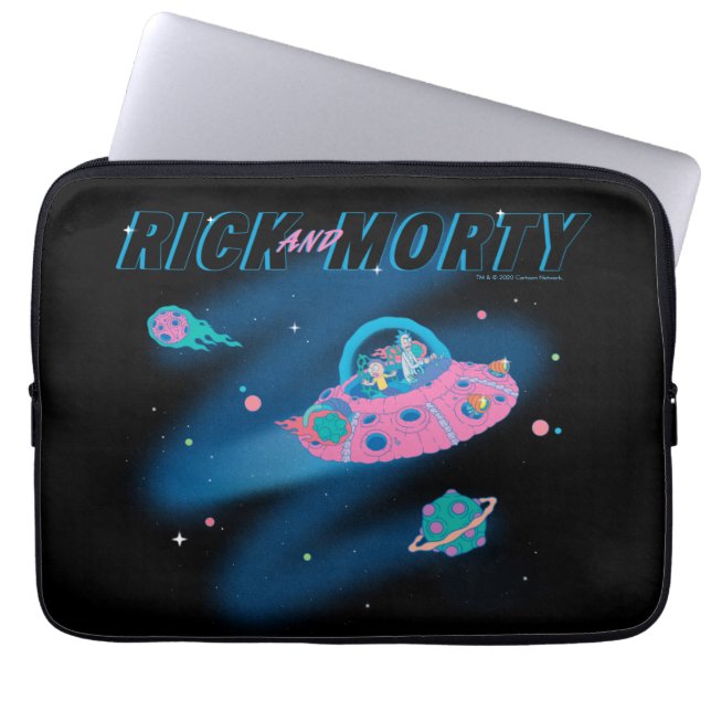 Funda Para Portátil RICK AND MORTY™ | Viajar por el espacio (Frente)