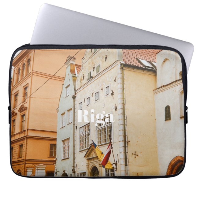 Funda Para Portátil Riga Cityscape Flexible Photo Magnet (Frente)