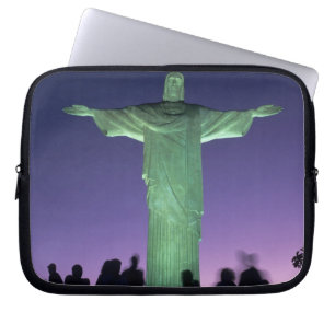 Funda Para Portátil Río de Janeiro, Brasil. la estatua de Cristo en
