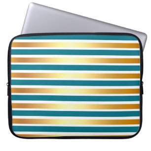 Funda Para Portátil RÍO verde azulado BLANCO TIRA DE BLANCO